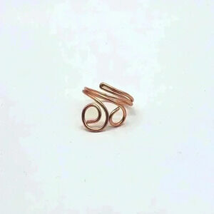 Hand Crafted Adjustable Copper Ring